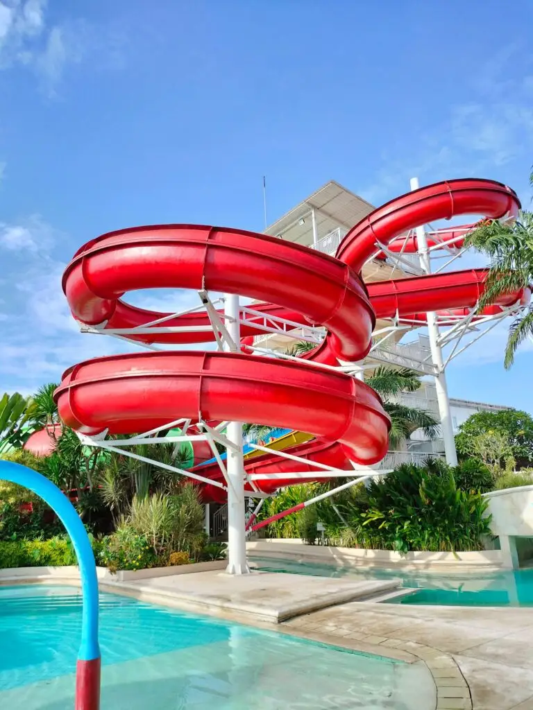 Water park with slides and pools for family fun in the Florida sun