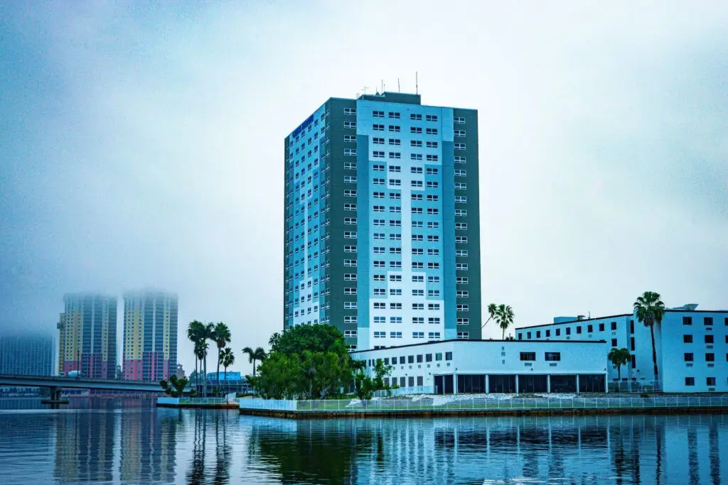 Fort Myers riverfront high-rises on the Caloosahatchee River